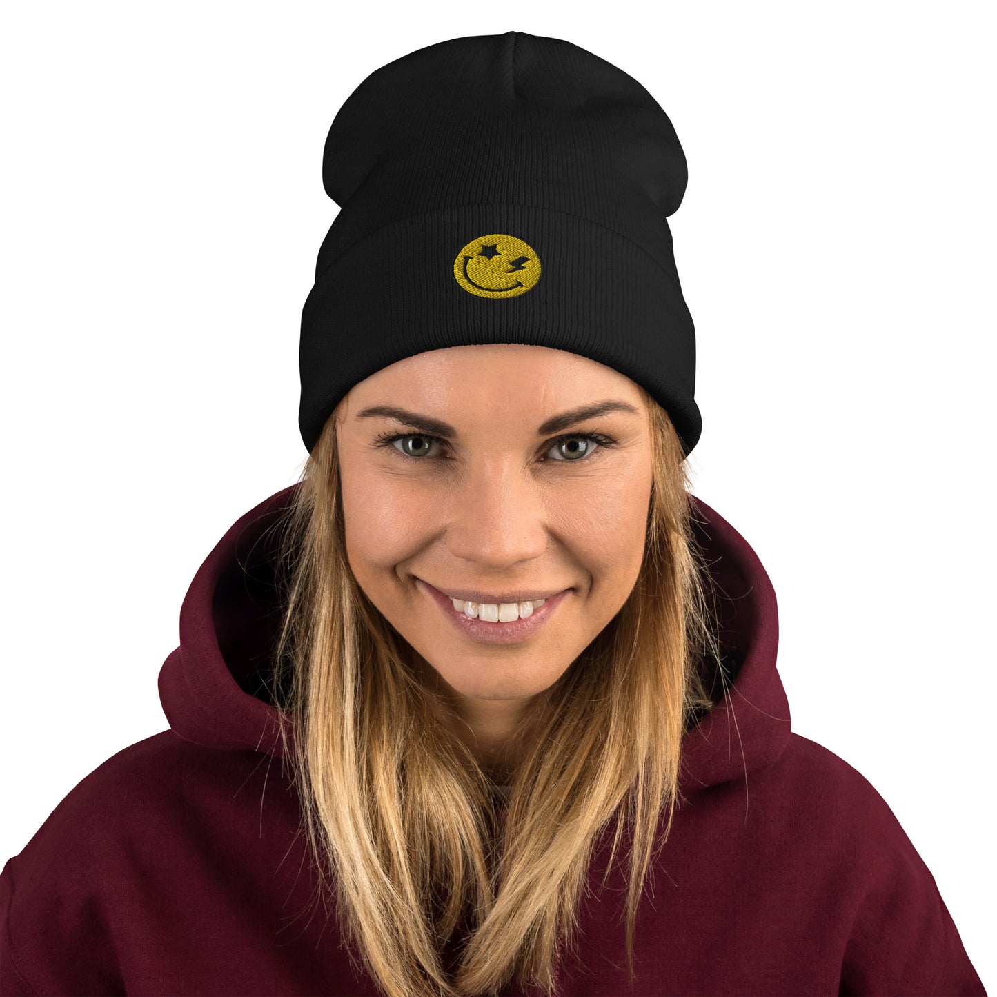 Smiley | Embroidered Beanie