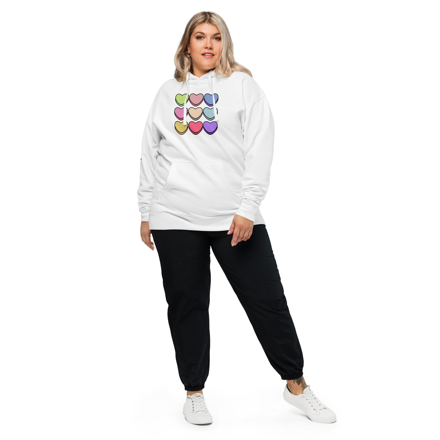 Conversation Hearts | Unisex midweight hoodie