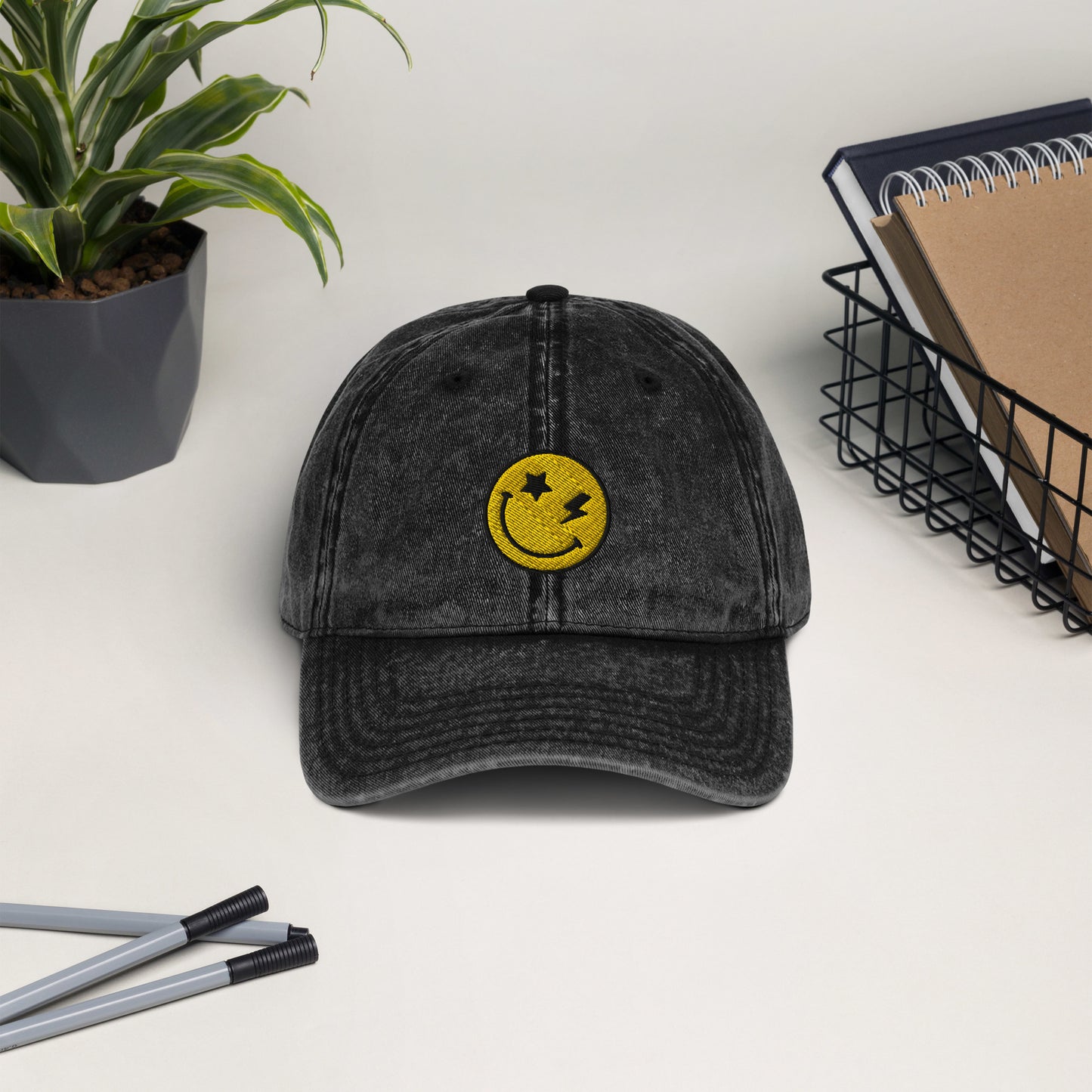 Cold Regards Smiley | Vintage Cotton Twill Cap