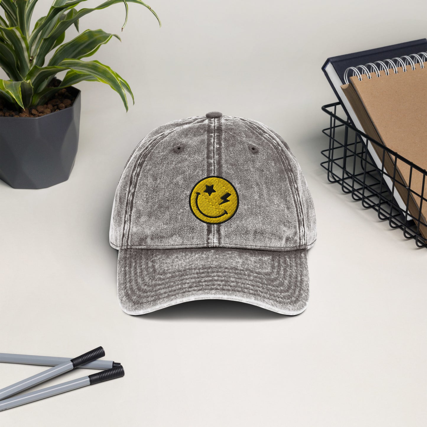 Cold Regards Smiley | Vintage Cotton Twill Cap