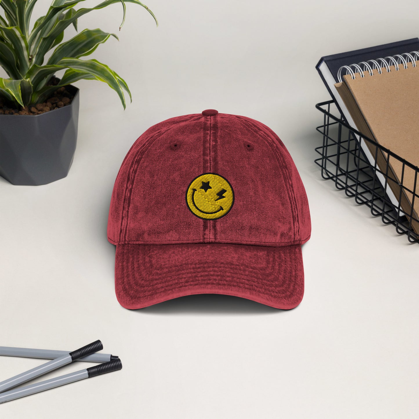Cold Regards Smiley | Vintage Cotton Twill Cap