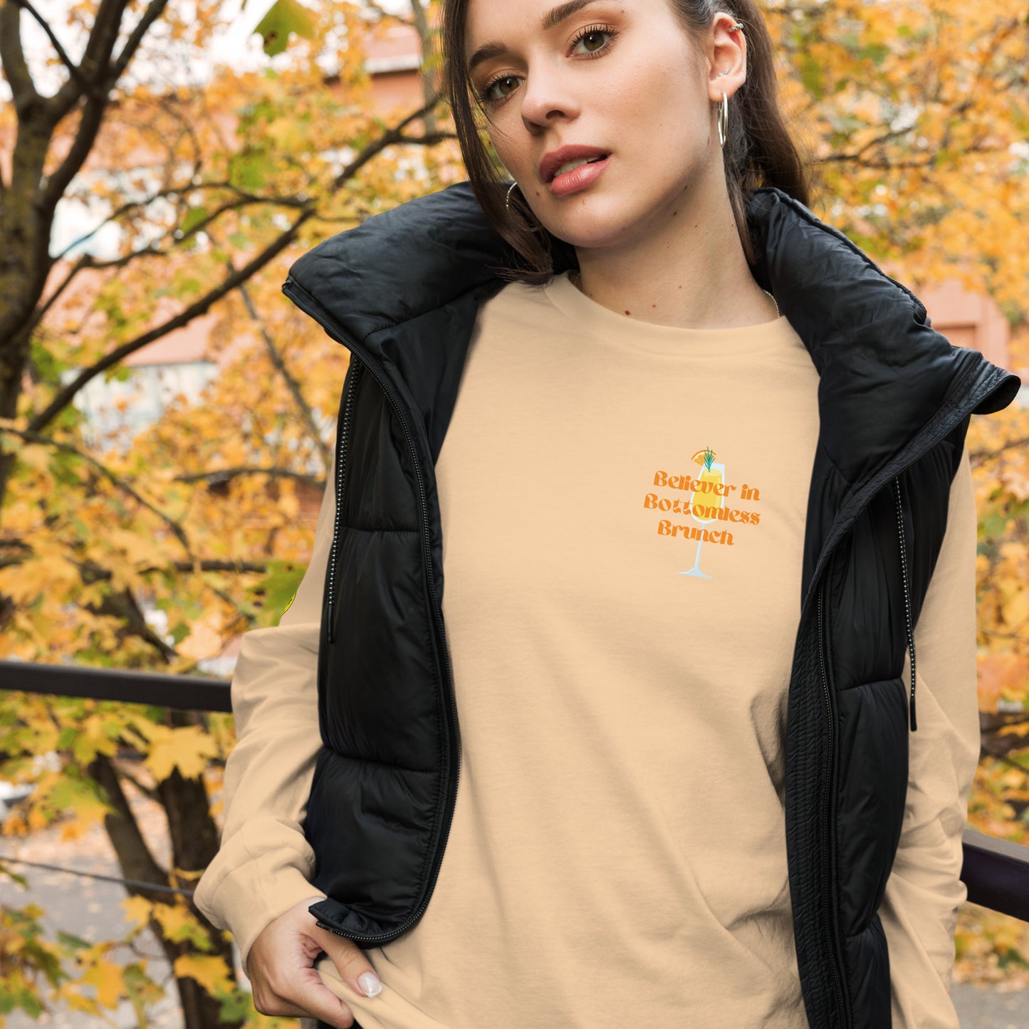 Bottomless Brunch | Unisex Long Sleeve Tee