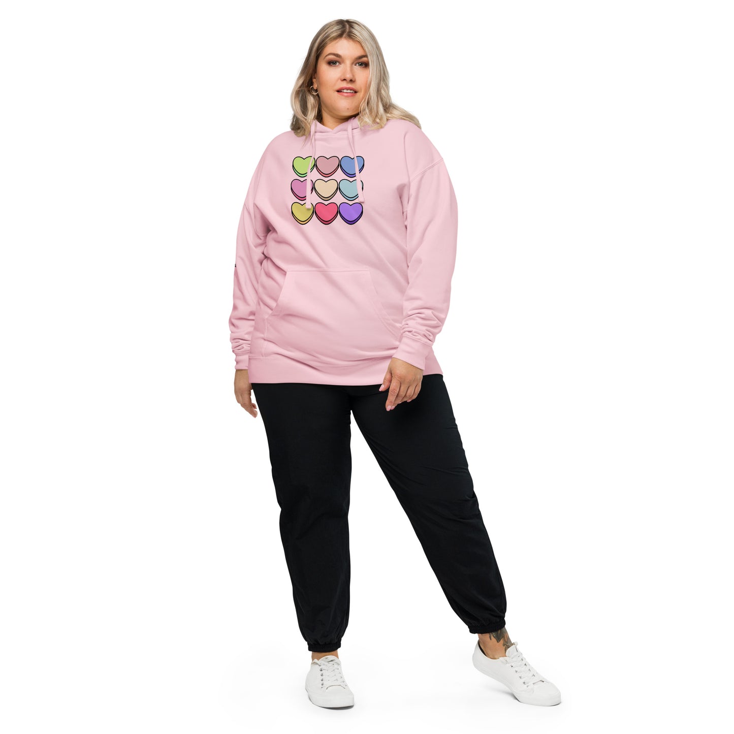 Conversation Hearts | Unisex midweight hoodie