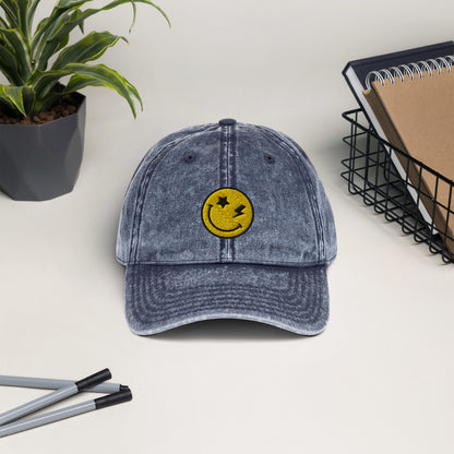 Cold Regards Smiley | Vintage Cotton Twill Cap